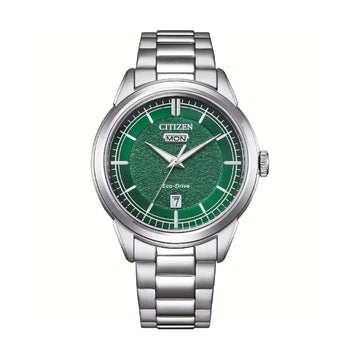 Orologio solo tempo Citizen con quadrante verde brillante MISURA UNICA