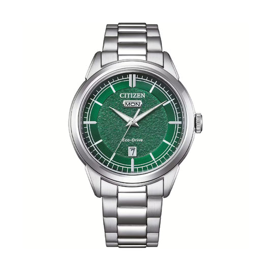 Orologio solo tempo Citizen con quadrante verde brillante MISURA UNICA