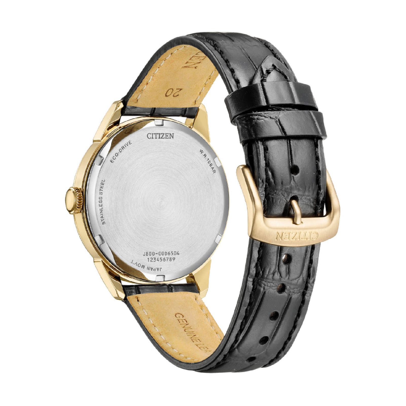 Orologio cronografo Citizen con quadrante bianco dettagli neri MISURA UNICA