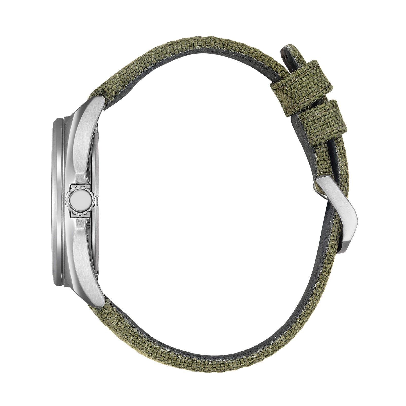 Orologio uomo Citizen Eco Drive in acciaio cinturino microfibra MISURA UNICA