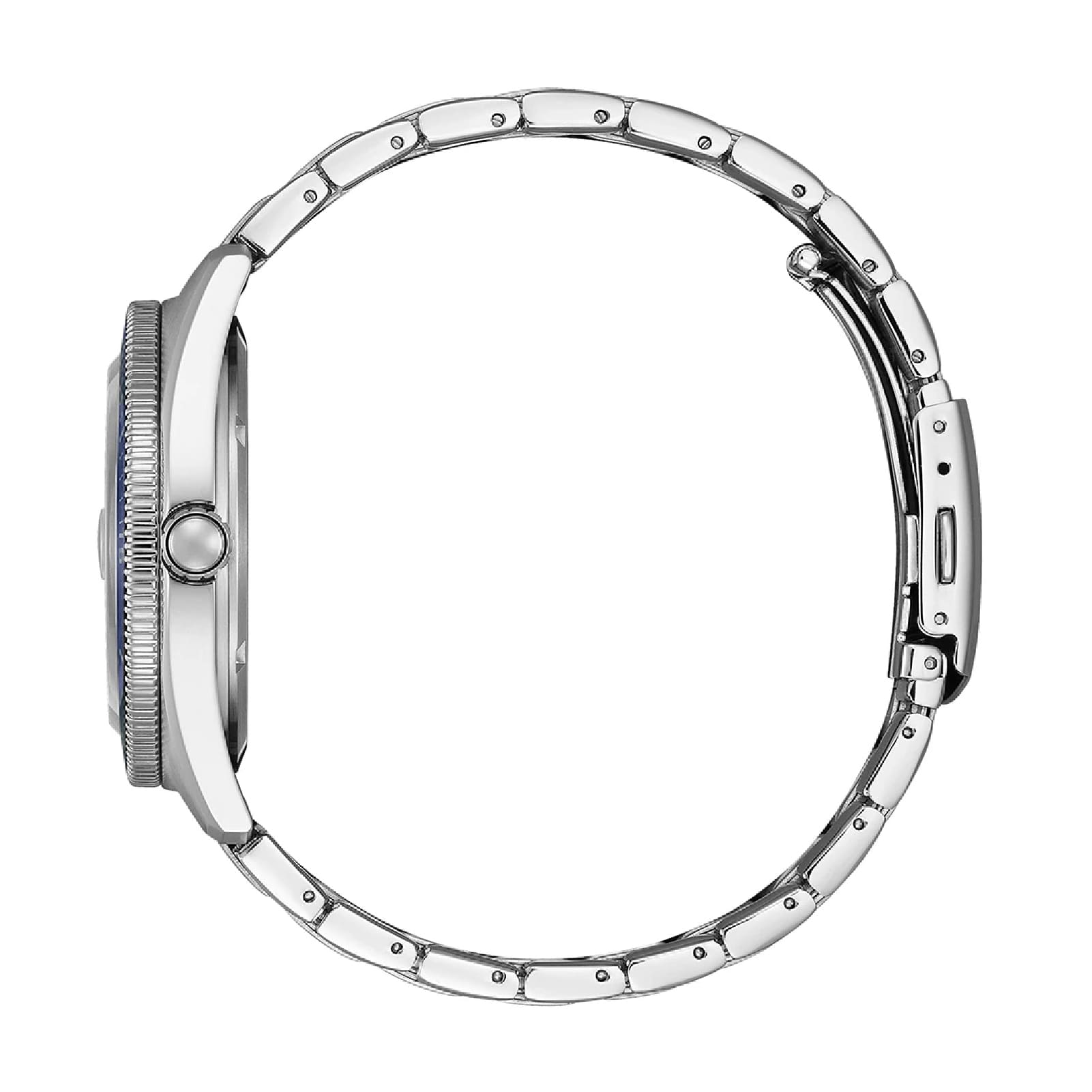 Orologio cronografo Citizen con quadrante argento e blu MISURA UNICA