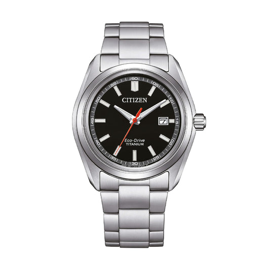 Orologio solo tempo Citizen Super Titanio 1900 quadrante nero MISURA UNICA
