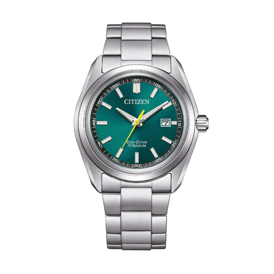 Orologio solo tempo Citizen Super Titanio 1900 quadrante verde MISURA UNICA