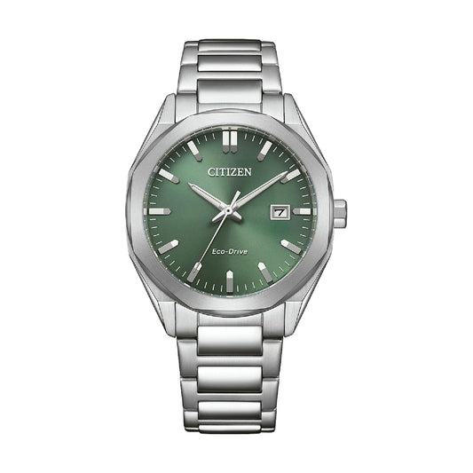 Orologio solo tempo Citizen in acciaio con quadrante verde MISURA UNICA