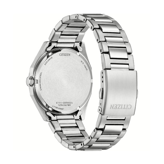Orologio da uomo eco drive  Citizen in acciaio quadrante nero MISURA UNICA