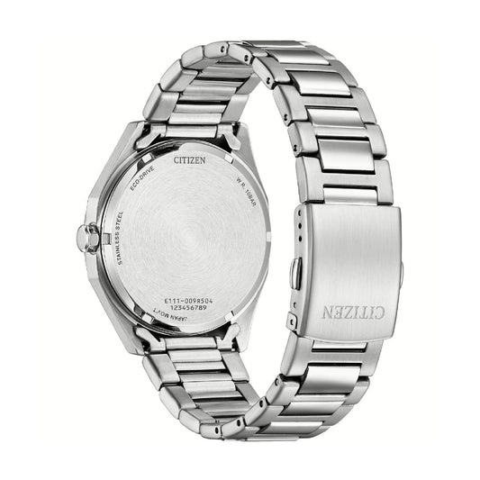 Orologio da uomo eco drive  Citizen in acciaio quadrante nero MISURA UNICA