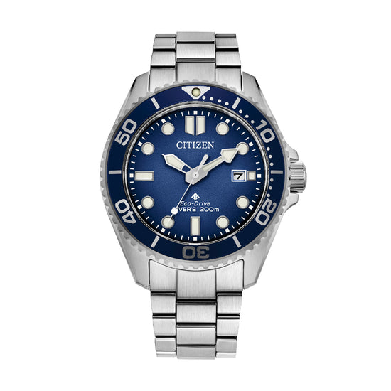 Orologio Eco Drive Citizen super titanio con quadrante blu MISURA UNICA