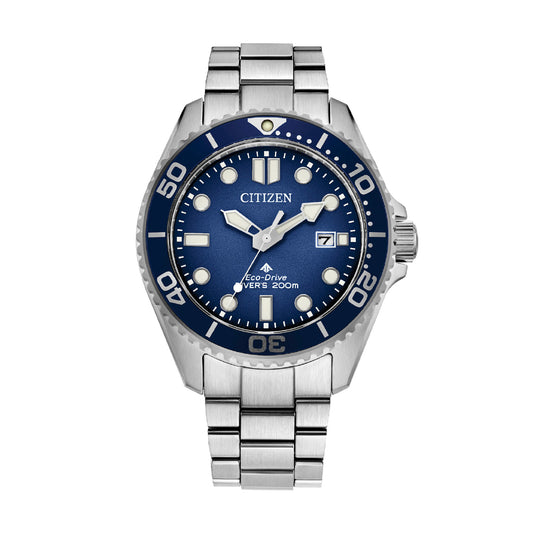Orologio Eco Drive Citizen super titanio con quadrante blu MISURA UNICA