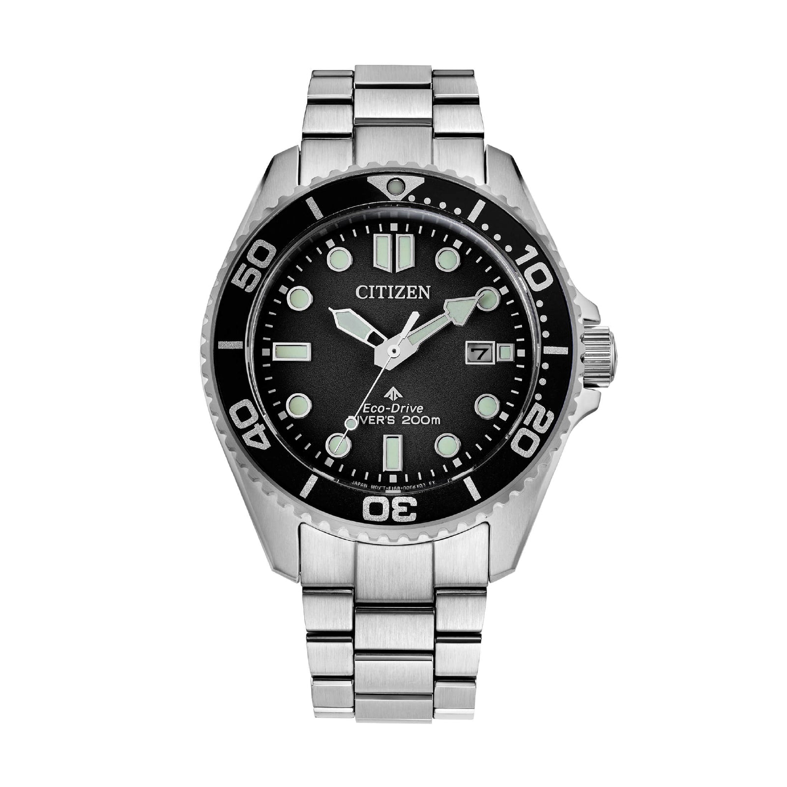 Orologio Eco Drive Citizen super titanio con quadrante nero MISURA UNICA
