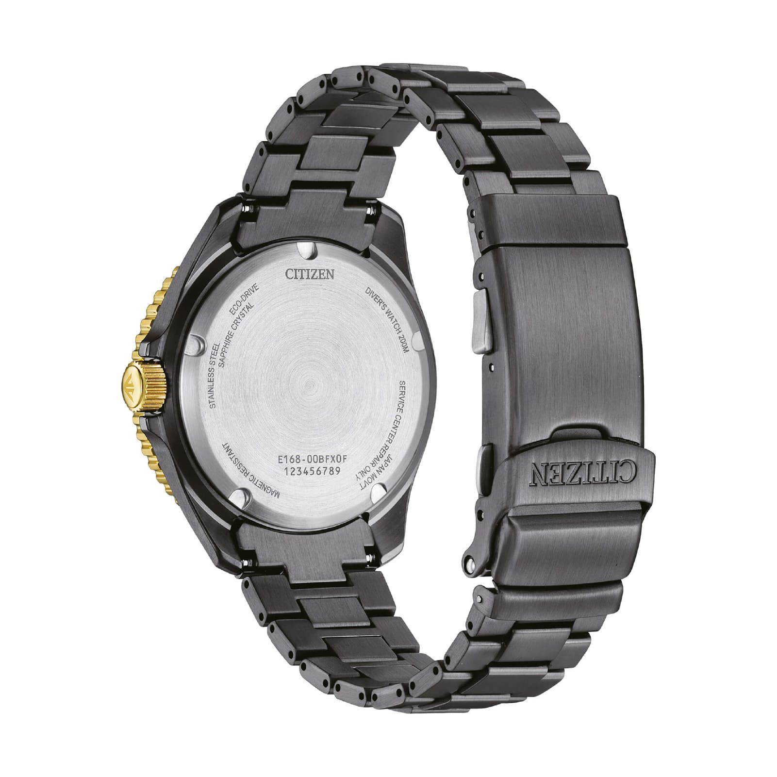 Orologio Eco Drive Citizen Promaster acciaio nero opaco da uomo MISURA UNICA