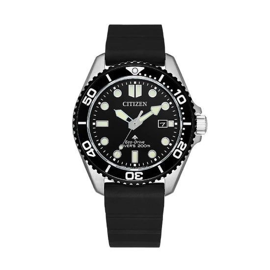 Orologio solo tempo Citizen Diver's in acciaio e nero MISURA UNICA