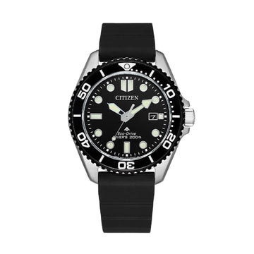 Orologio solo tempo Citizen Diver's in acciaio e nero MISURA UNICA