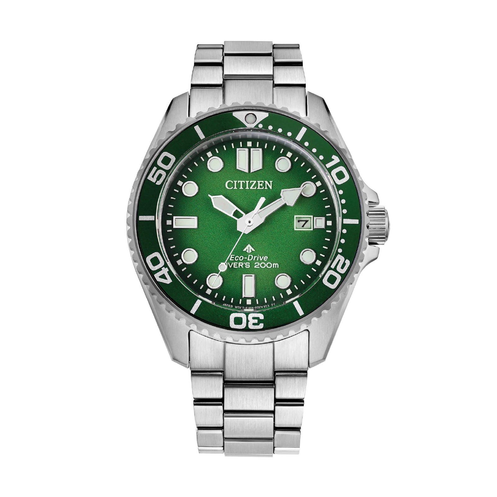 Orologio Eco Drive Citizen super titanio con quadrante verde MISURA UNICA