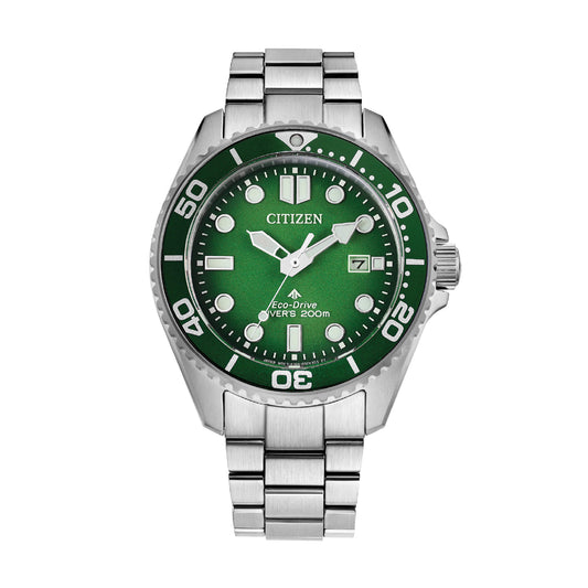 Orologio Eco Drive Citizen super titanio con quadrante verde MISURA UNICA