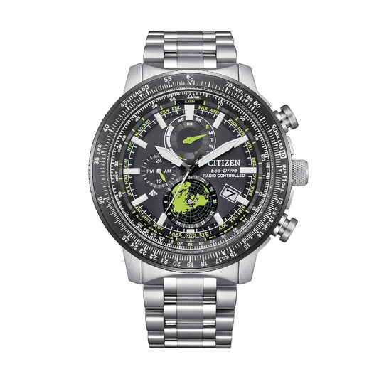 Orologio multifunzione Citizen in acciaio argento da uomo MISURA UNICA