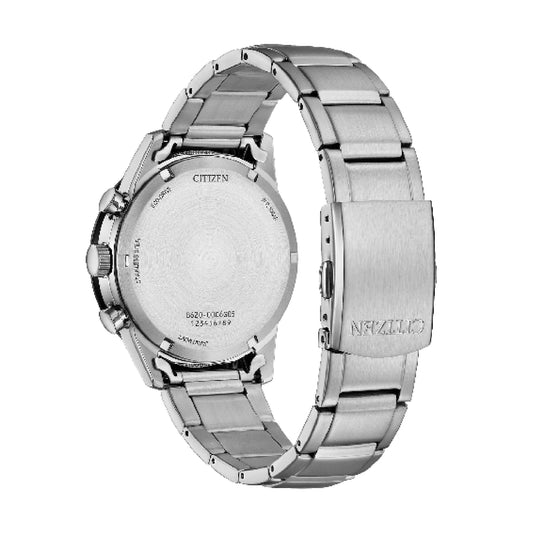 Orologio crono Citizen eco drive acciaio quadrante nero 39mm MISURA UNICA