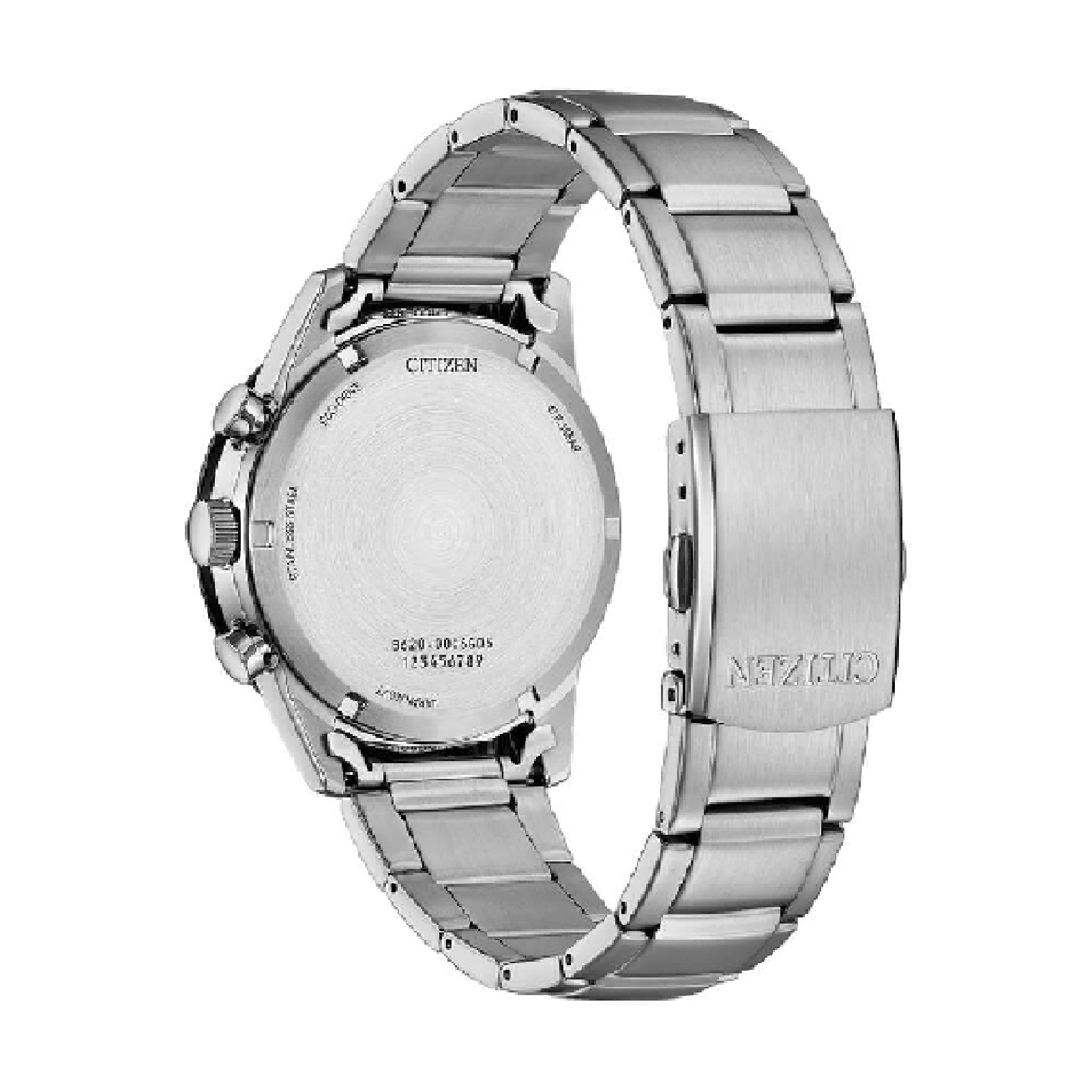 Orologio uomo Crono Citizen Eco Drive acciaio quadrante blu MISURA UNICA