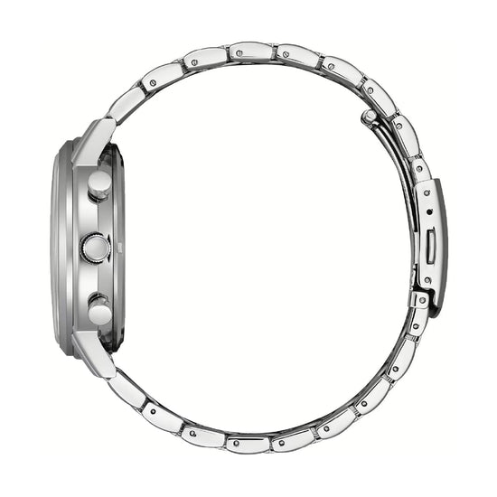 Orologio crono Citizen eco drive acciaio quadrante bianco MISURA UNICA
