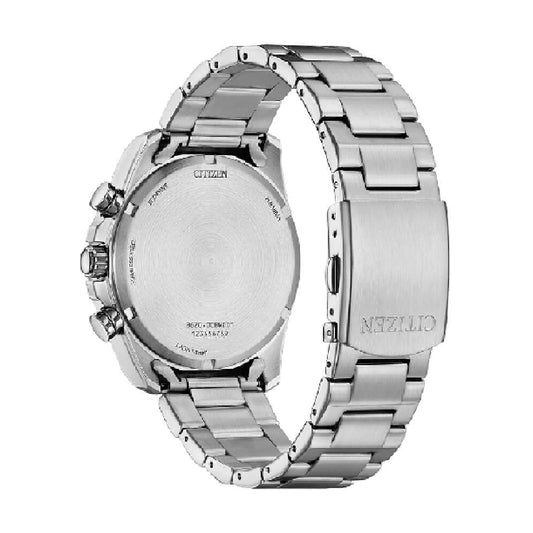 Orologio crono Citizen Sport eco drive acciaio quadrante blu MISURA UNICA