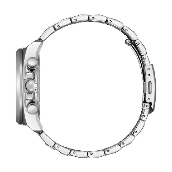 Orologio crono Citizen Sport eco drive acciaio quadrante blu MISURA UNICA
