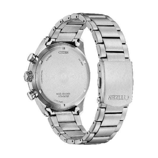 Orologio uomo crono Citizen eco drive acciaio quadrante verde MISURA UNICA