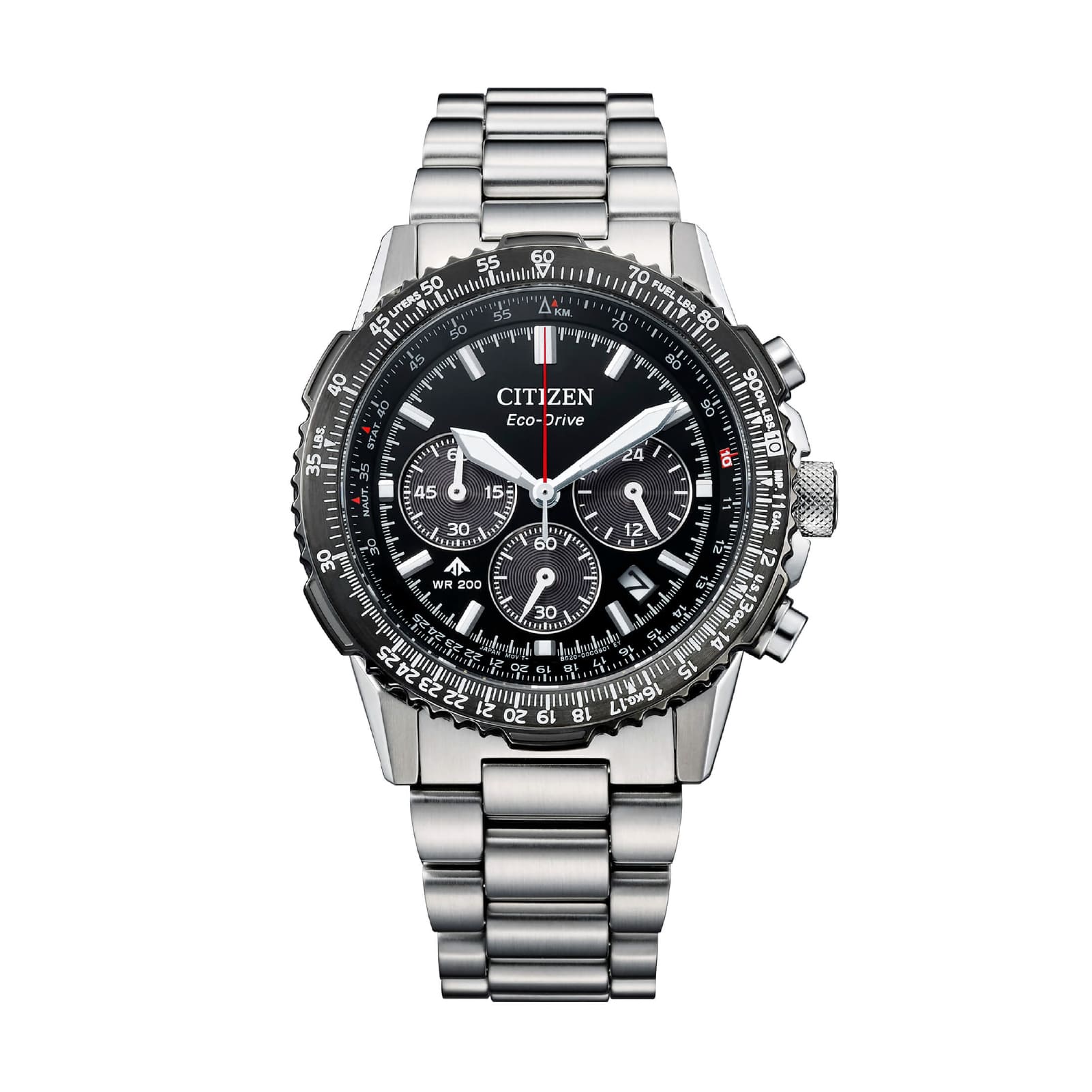 Orologio Eco Drive Citizen Promaster Navihawk in acciaio silver MISURA UNICA