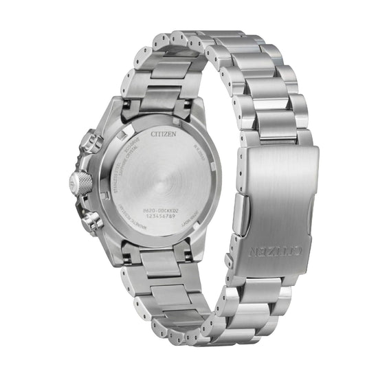 Orologio Eco Drive Citizen Promaster Navihawk in acciaio silver MISURA UNICA