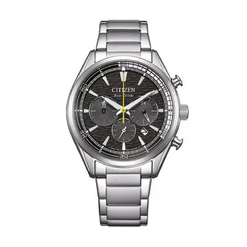 Orologio cronografo Citizen con quadrante grigio scuro MISURA UNICA