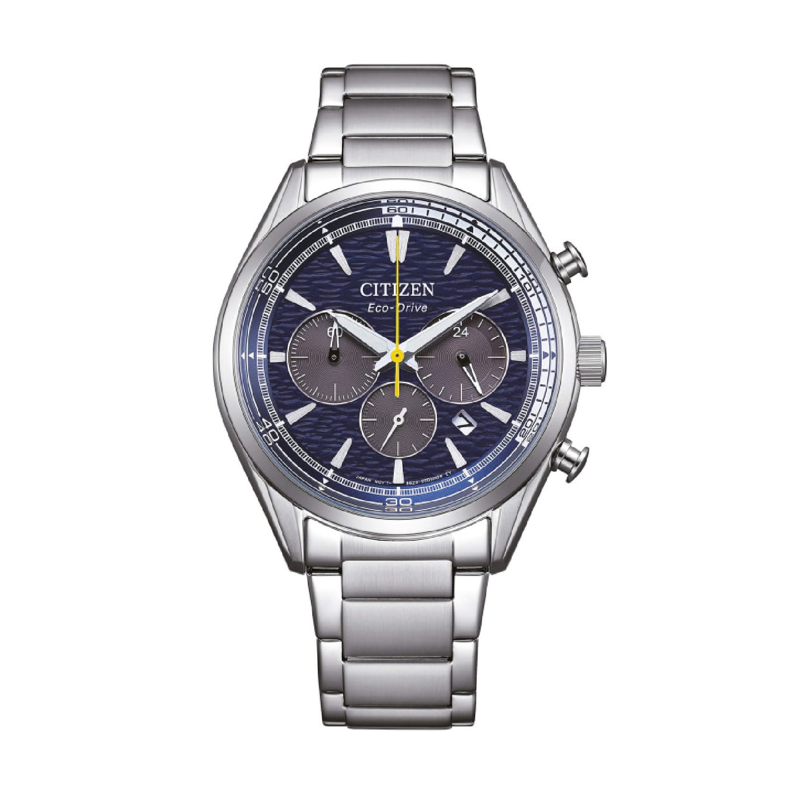 Orologio cronografo Citizen in acciaio con quadrante blu MISURA UNICA