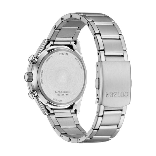 Orologio cronografo Citizen in acciaio con quadrante blu MISURA UNICA