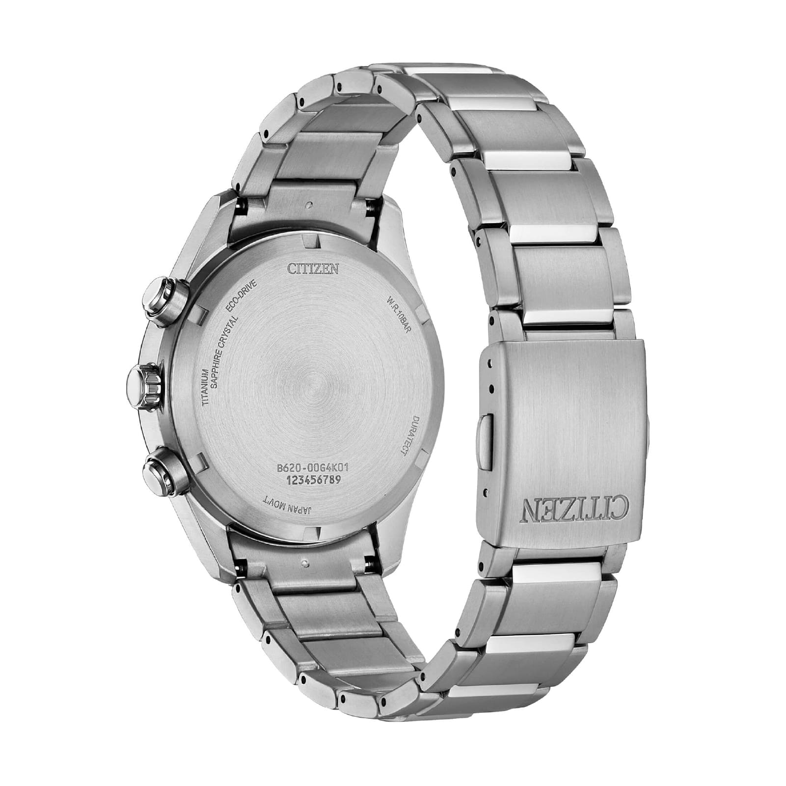 Orologio cronografo Citizen Super Titanio 4750 quadrante beige MISURA UNICA