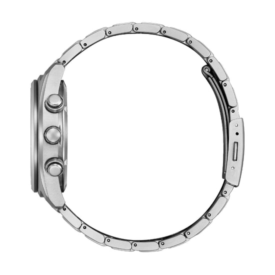 Orologio cronografo Citizen Super Titanio 4750 quadrante nero MISURA UNICA