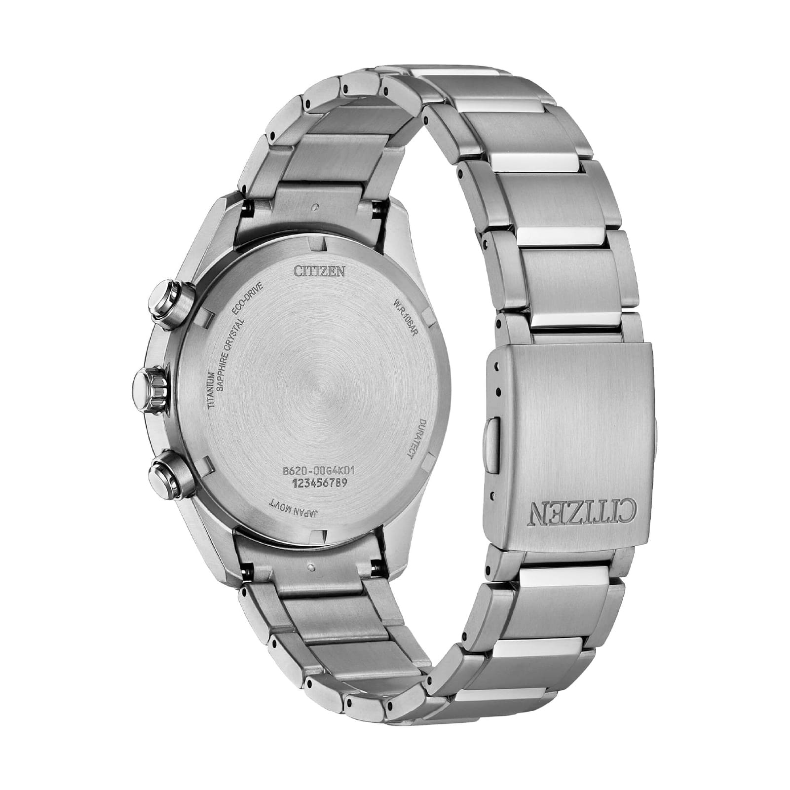 Orologio cronografo Citizen Super Titanio 4750 quadrante verde MISURA UNICA
