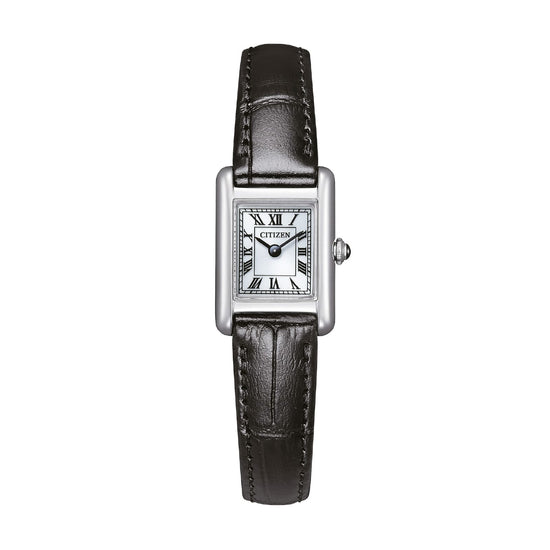 Orologio solo tempo Citizen Kii cinturino in pelle nera da donna MISURA UNICA