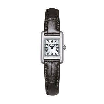 Orologio solo tempo Citizen Kii cinturino in pelle nera da donna MISURA UNICA