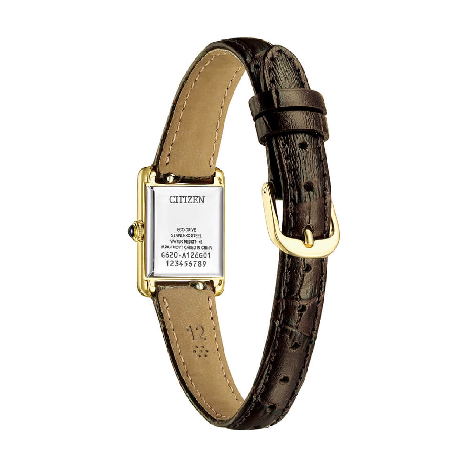 Orologio solo tempo Citizen Kii cinturino pelle marrone da donna MISURA UNICA