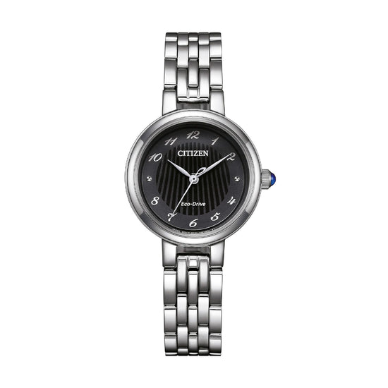 Orologio solo tempo Citizen L con quadrante nero da donna MISURA UNICA