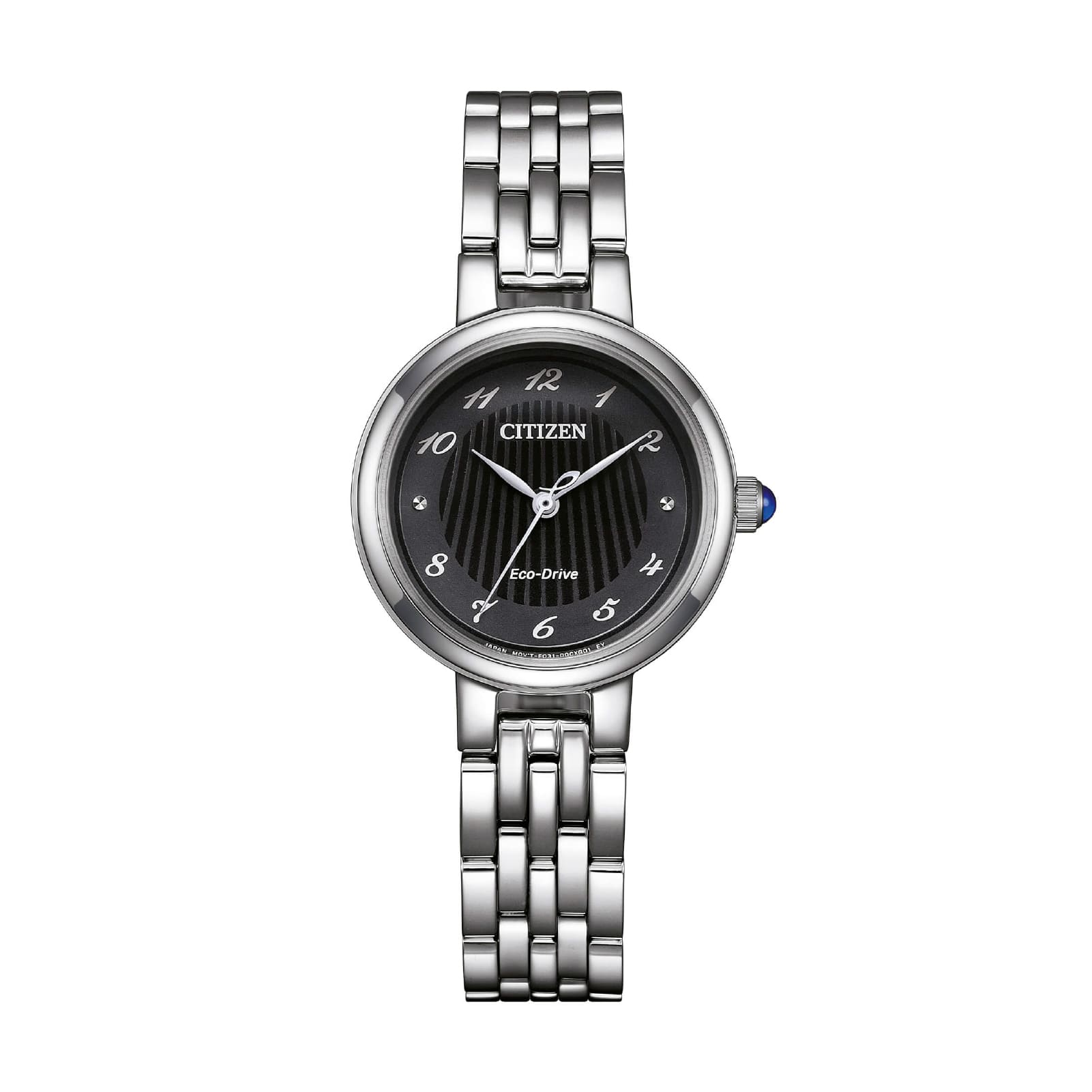 Orologio solo tempo Citizen L con quadrante nero da donna MISURA UNICA