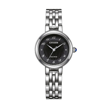 Orologio solo tempo Citizen L con quadrante nero da donna MISURA UNICA