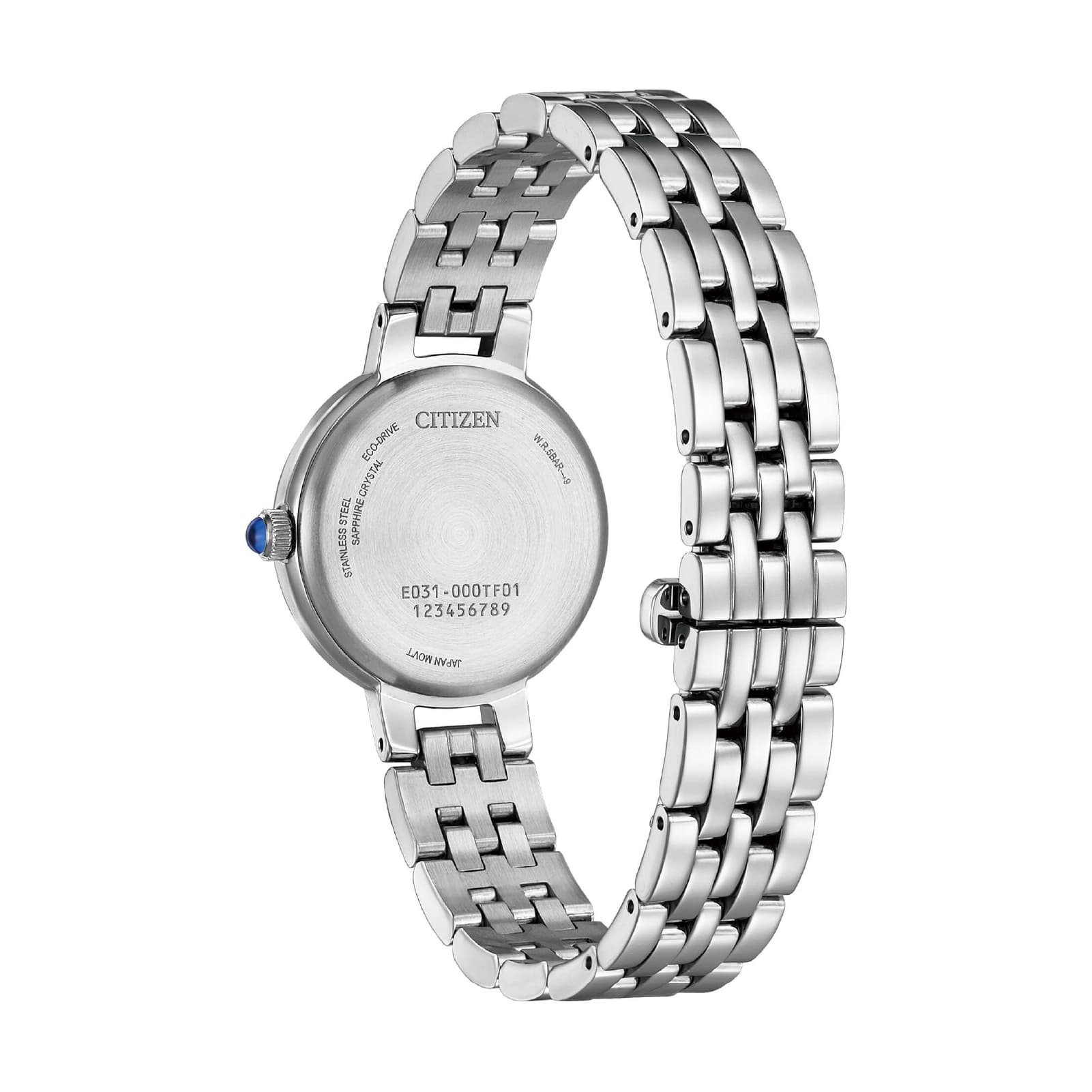 Orologio solo tempo Citizen L con quadrante nero da donna MISURA UNICA