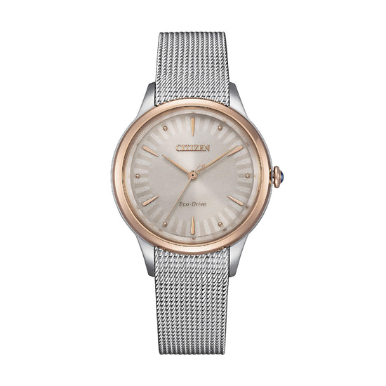 Orologio solo tempo Citizen realizzato in acciaio bicolor MISURA UNICA