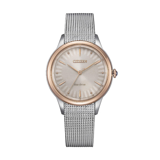 Orologio solo tempo Citizen realizzato in acciaio bicolor MISURA UNICA