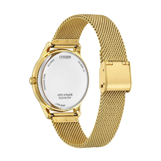 Orologio Citizen acciaio dorato quadrante con indici cristallo MISURA UNICA