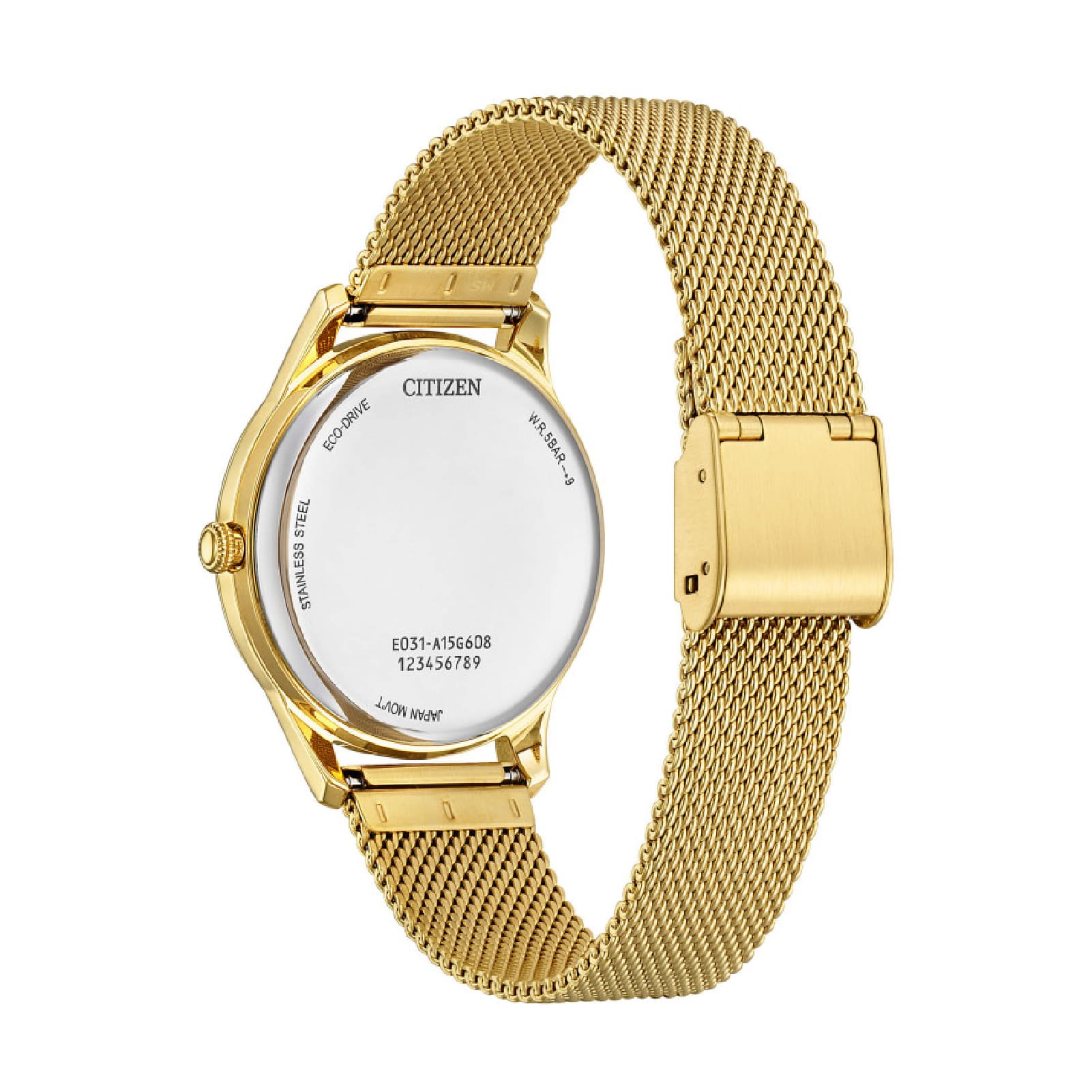 Orologio Citizen acciaio dorato quadrante con indici cristallo MISURA UNICA