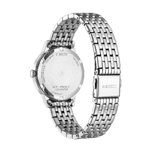 Orologio donna Citizen Eco Drive in acciaio quadrante bianco MISURA UNICA