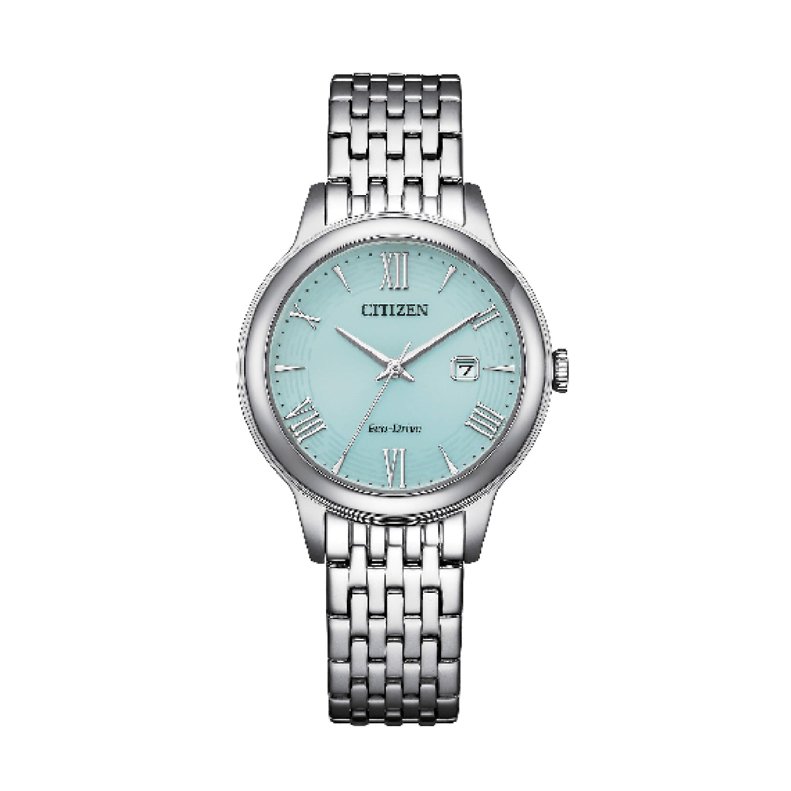 Orologio donna Citizen Eco Drive in acciaio quadrante azzurro MISURA UNICA