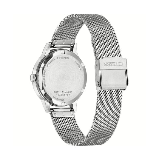 Orologio donna Citizen Eco Drive in acciaio con maglia mesh MISURA UNICA