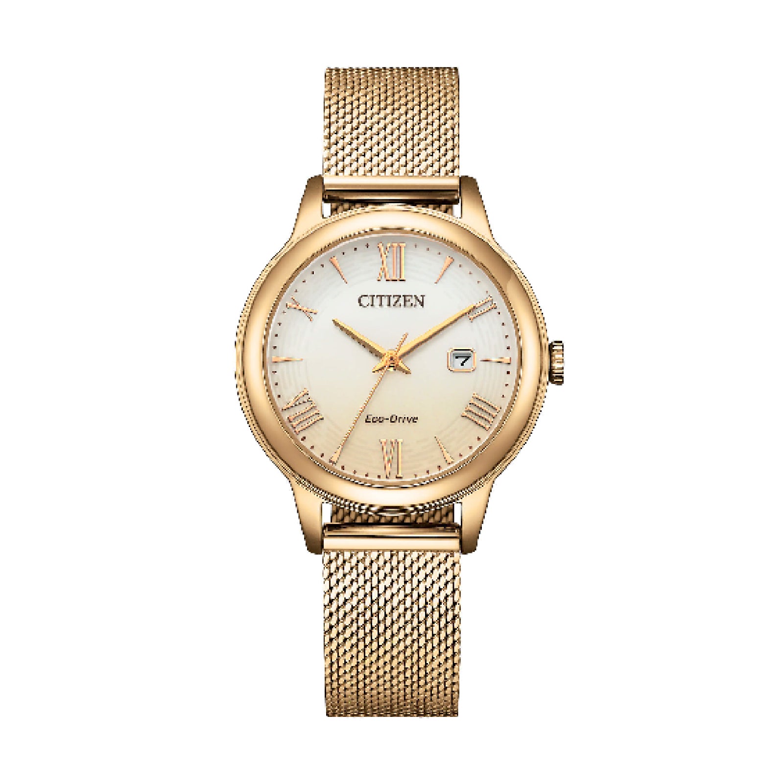 Orologio donna Citizen Eco Drive in acciaio dorato maglia mesh MISURA UNICA