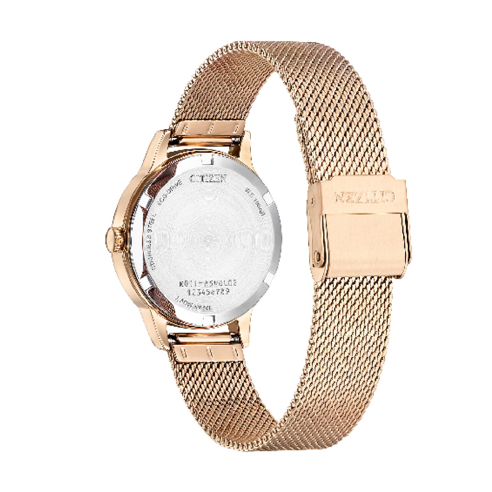 Orologio donna Citizen Eco Drive in acciaio dorato maglia mesh MISURA UNICA