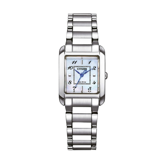 Orologio solo tempo Citizen Square con quadrante bianco MISURA UNICA